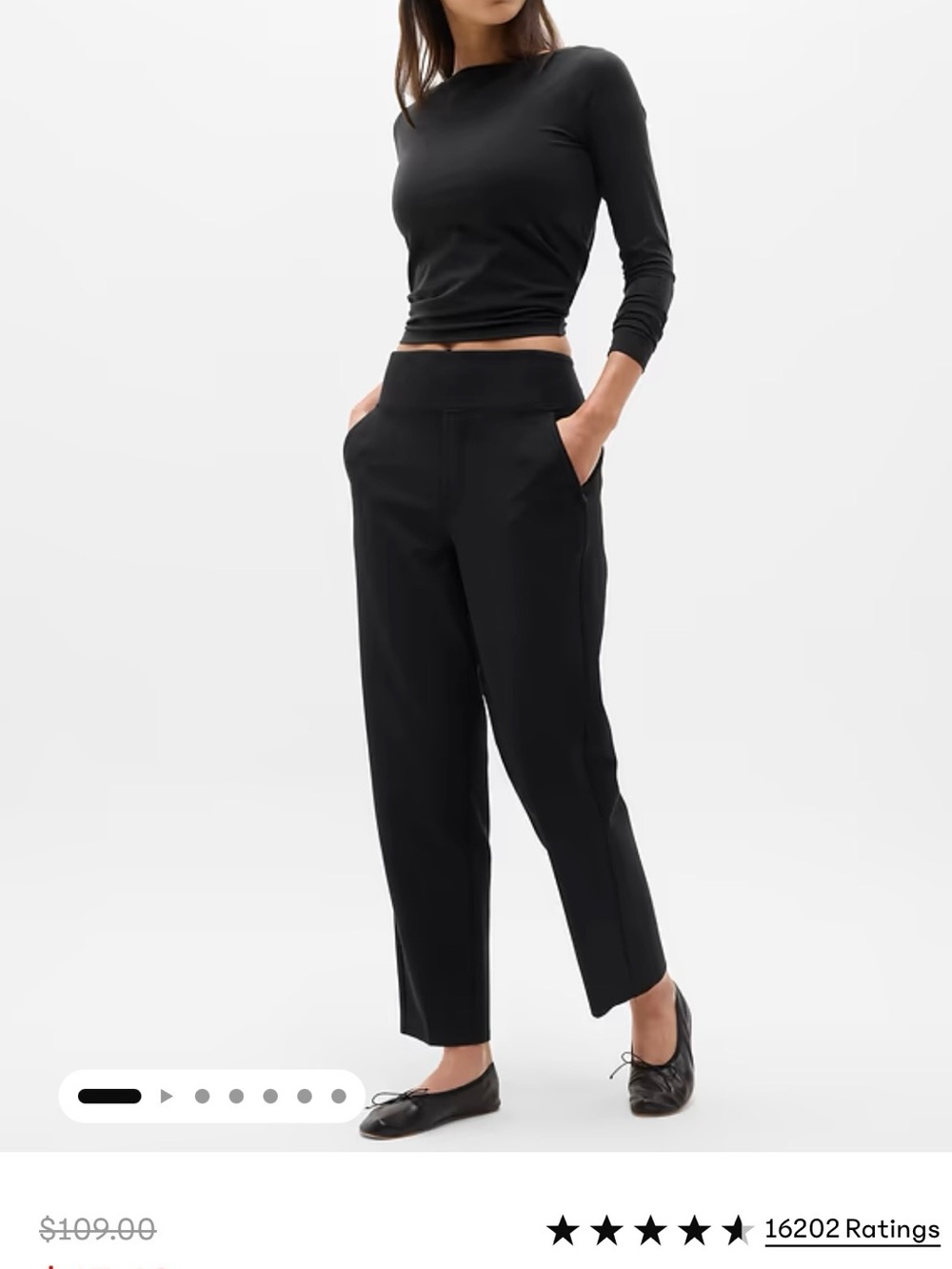 Athleta straight leg endless High rise pant size 2Tall